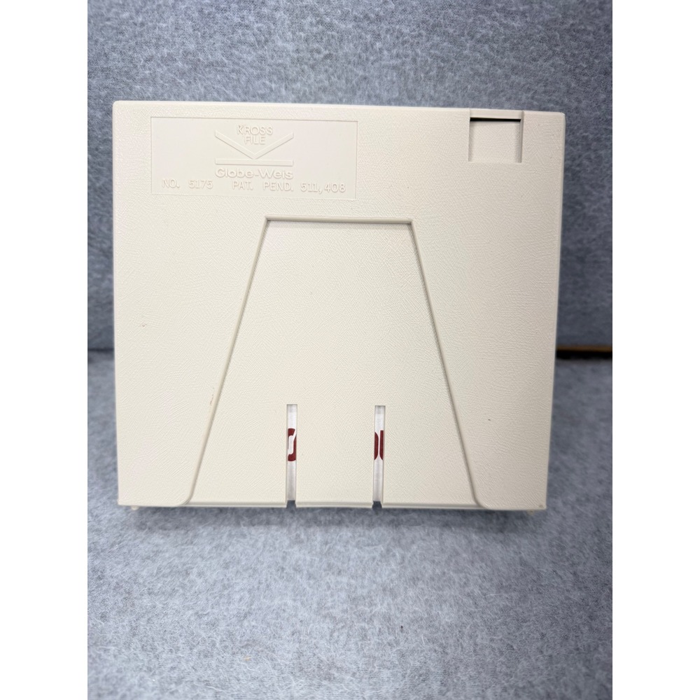 Globe-Weis Kross File 5.25 Floppy Disk Case IBM Tandy Broderbund Print Shop PC